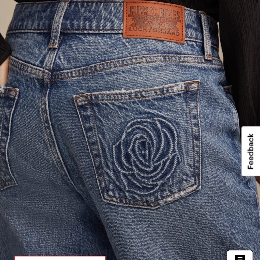 Lucky Brand Guns and Roses Relaxed Fit Jeans, EUC, size 29, inseam 31”. - Picture 3 of 10